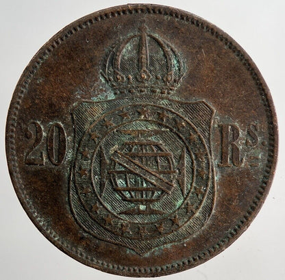 1869 Brazil 20 Reis Coin | Very High Grade