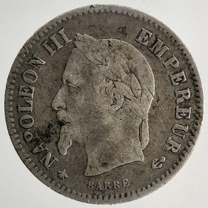 1868 France 20 Cents Silver Coin | Fine Collectable Grade