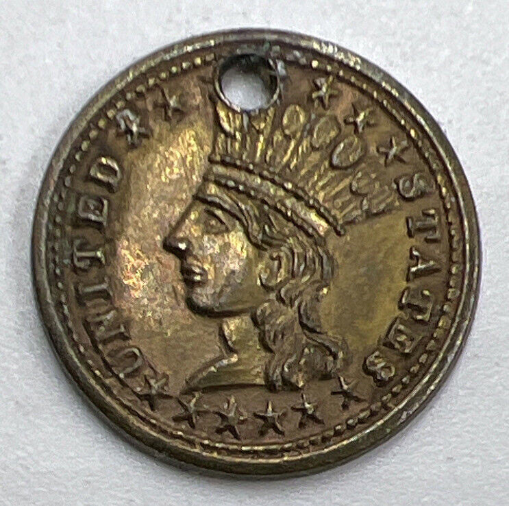 1868 July US USA 14th Amendment Political Token Coin | Collectable Grade | a799