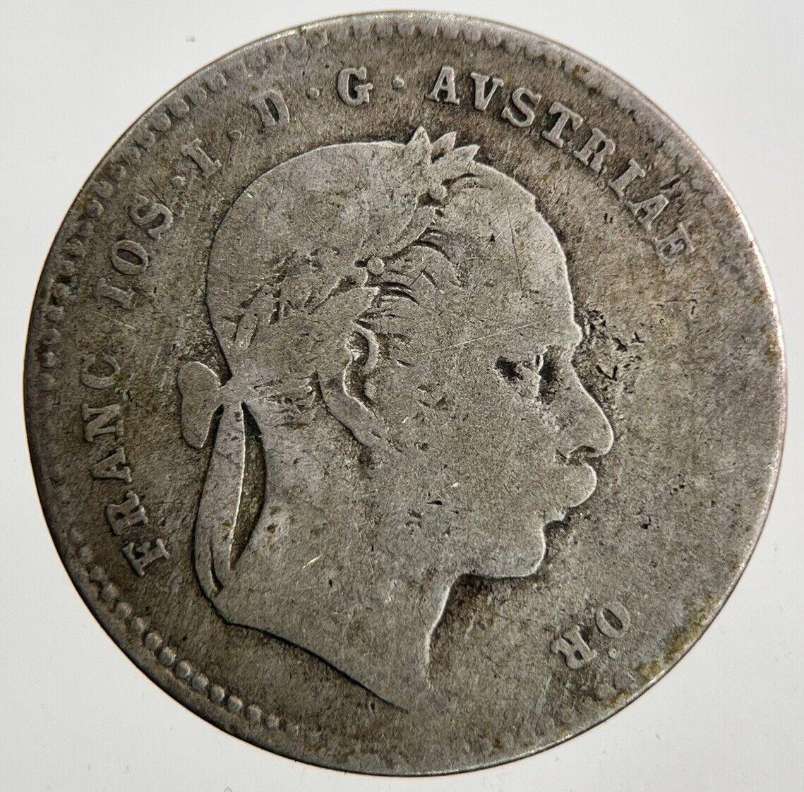 1868 Austria Hungary 20 Kreuzer Silver Coin | Collectable Grade