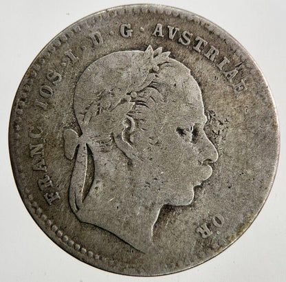 1868 Austria Hungary 20 Kreuzer Silver Coin | Collectable Grade
