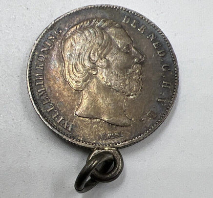 1868 Half 1/2 Gulden | Netherlands Silver Coin | Collectable Grade | a882