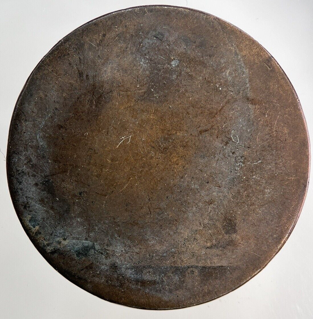 1868 Victoria One Penny Coin | Worn Grade