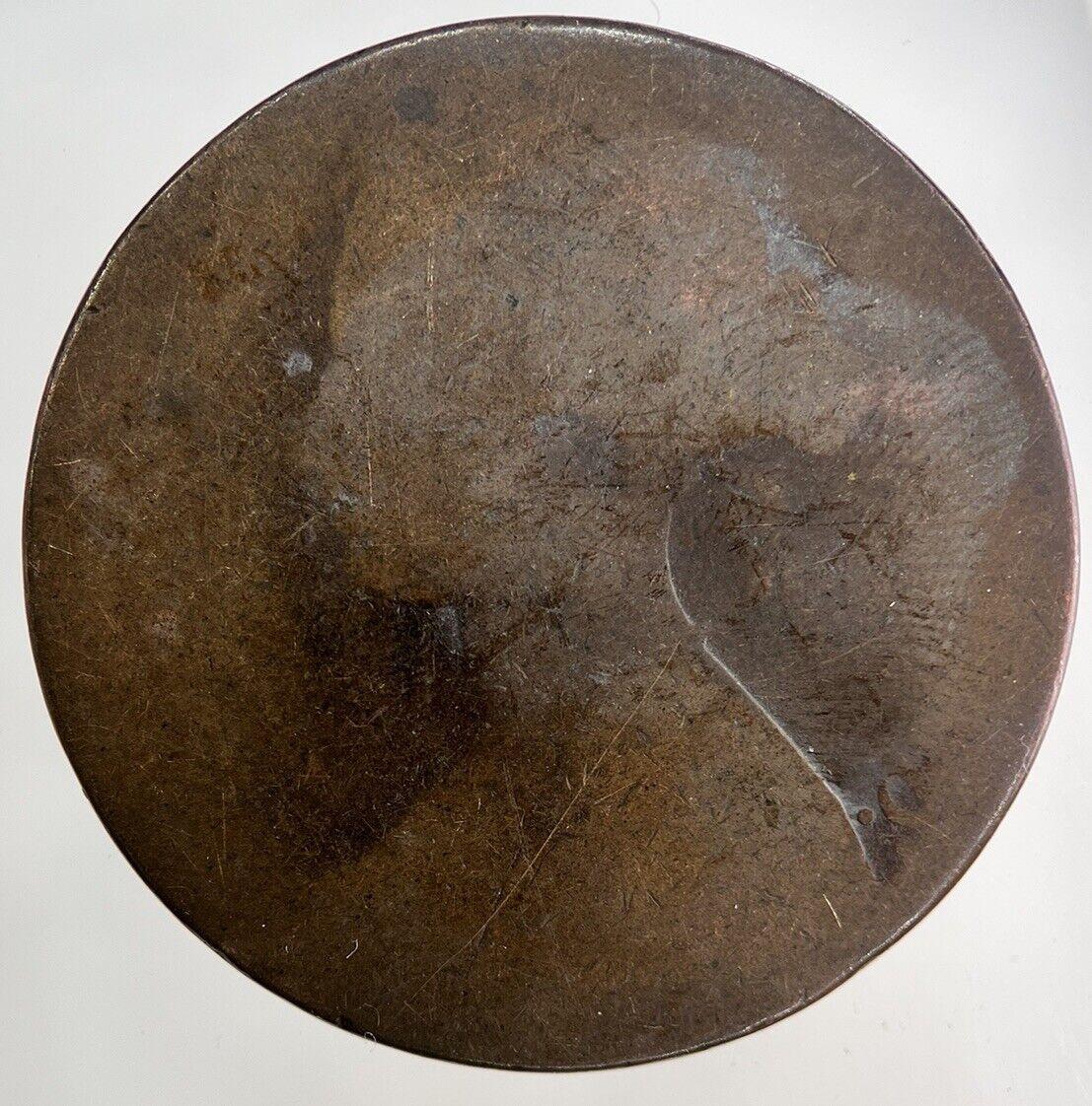 1868 Victoria One Penny Coin | Worn Grade