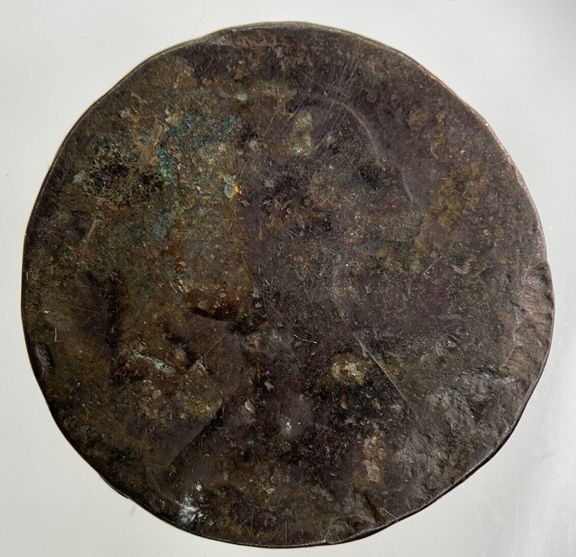 1868 Victoria Half-Penny Coin | Fair Grade