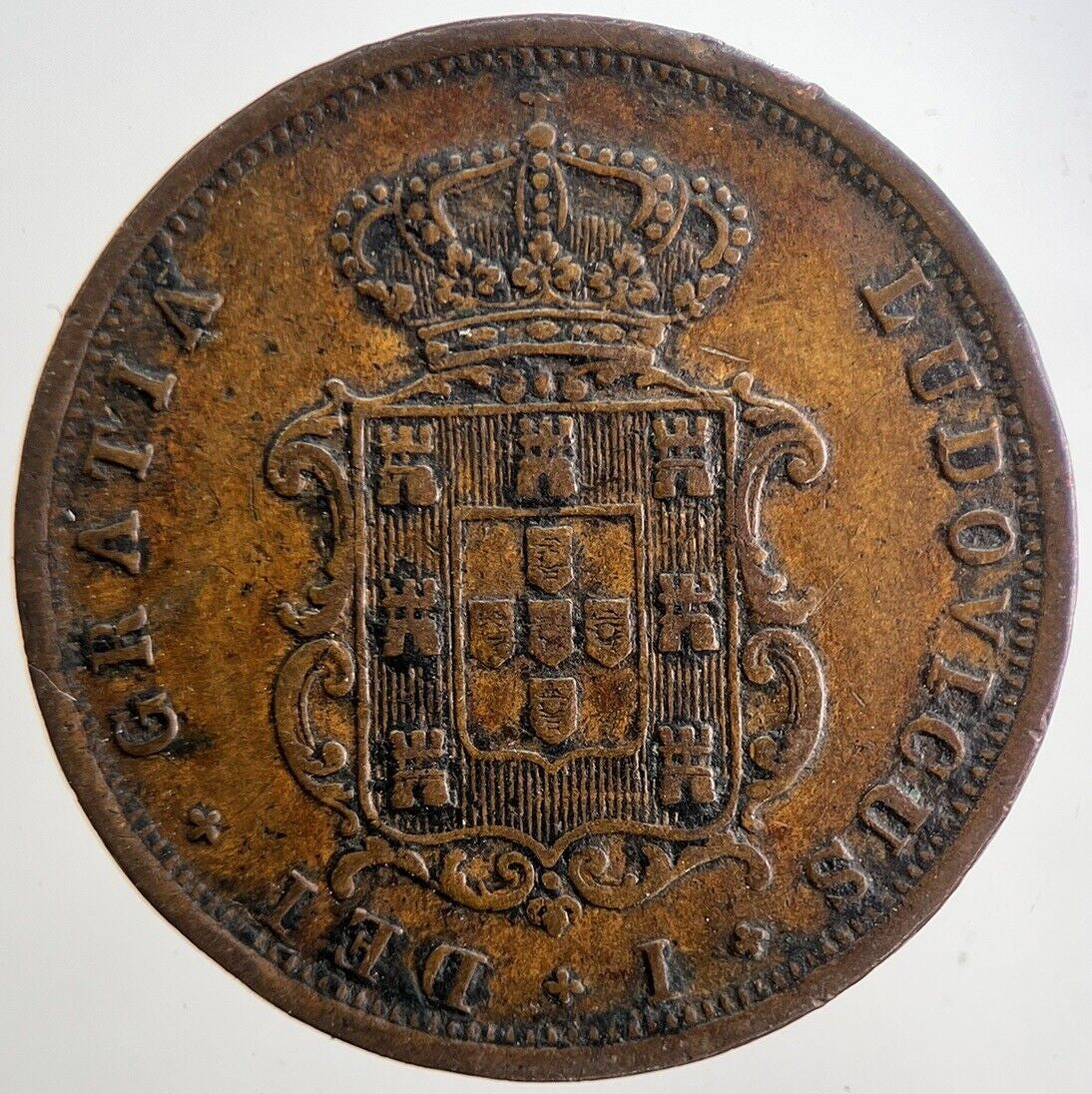 1868 Portugal V 5 Reis Coin | Very High Grade | a5547
