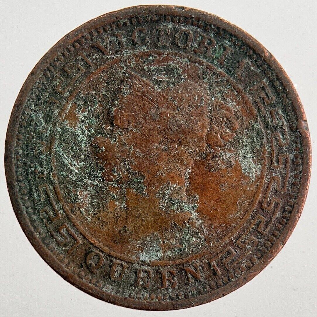 1870 Half 1/2 Cent Ceylon Sri Lanka Coin | Collectable Grade | a7597