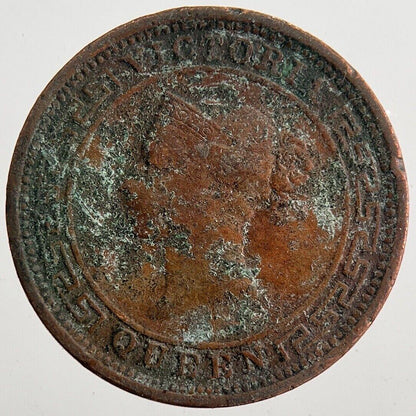 1870 Half 1/2 Cent Ceylon Sri Lanka Coin | Collectable Grade | a7597