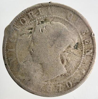 1870 Jamaica Half-Penny Coin | Worn Grade