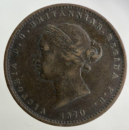 1870 Jersey 1/26th One Twenty Sixth Shilling Coin | Fine Collectable Grade