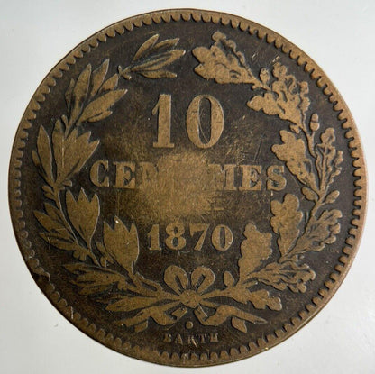 1870 Luxembourg 10 Centimes Coin | Collectable Grade