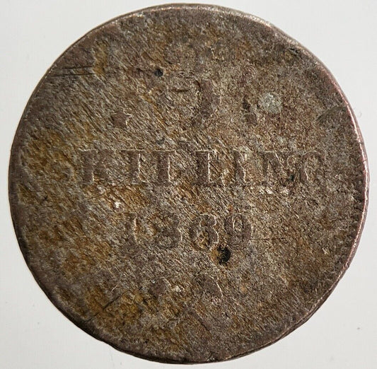 1869 Norway 3 Skilling Silver Coin | Collectable Grade | a5537