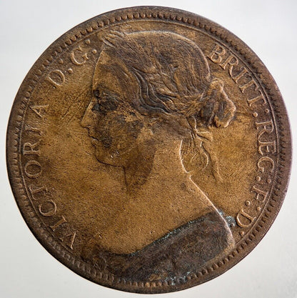 1870 Victoria One Penny Coin | Fine Collectable Grade