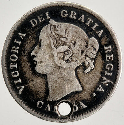 1871 Canada 5 Cents Silver Coin | Very High Grade | a6504