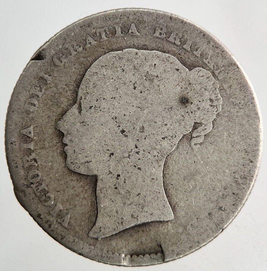 1871 Victoria Shilling Silver Coin | Fair Grade