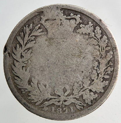 1871 Victoria Shilling Silver Coin | Fair Grade