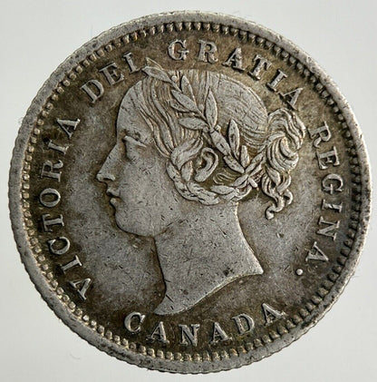 1871 Canada 10 Cents Silver Coin | Very Fine Grade