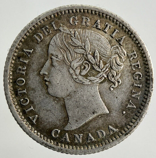 1871 Canada 10 Cents Silver Coin | Very Fine Grade