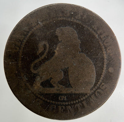 1870 Spain 10 Centimos Coin | Fair Grade