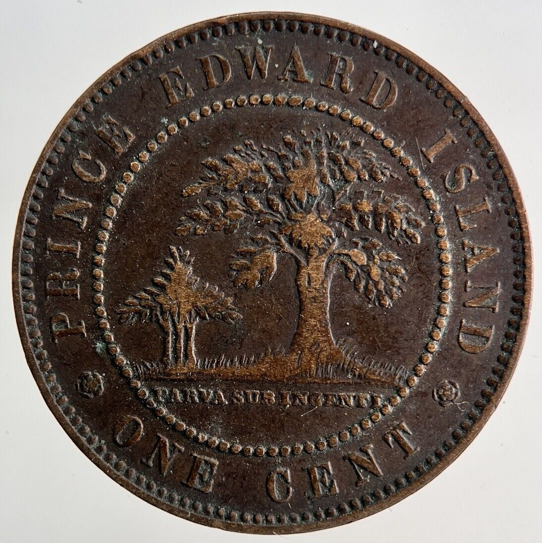 1871 Canada Prince Edward Island One 1 Cent Coin | Fine Collectable Grade