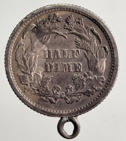 1870 US USA Half Dime Silver Coin | Very High Grade