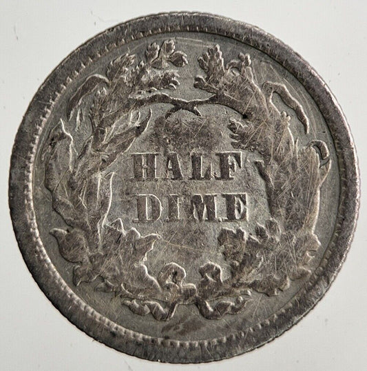 1873 US USA Liberty Seated Half Dime Silver Coin | Collectable Grade