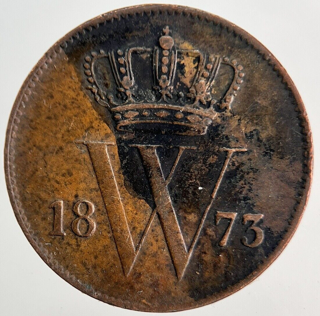1873 Netherlands 1 Cent Coin | Very High Grade | a8777
