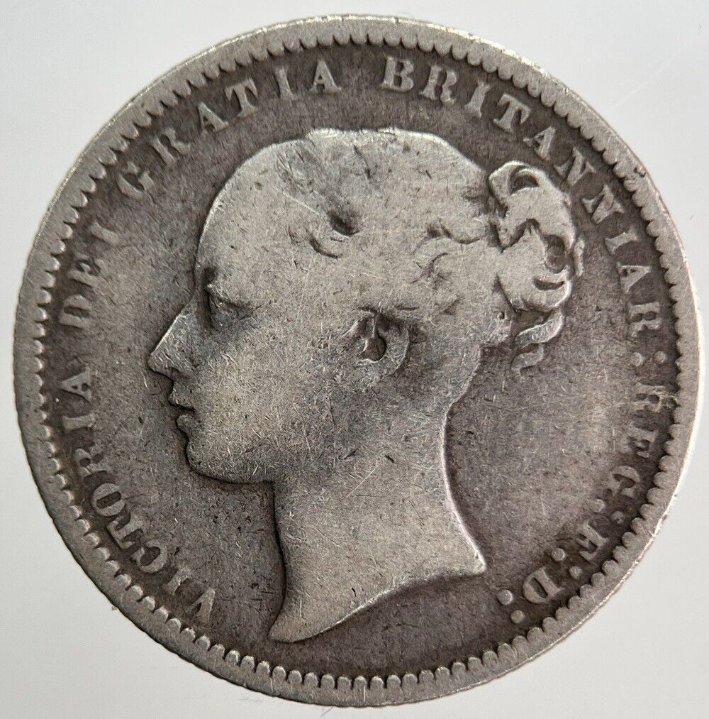 1873 Die-23 Victoria Shilling Silver Coin | Collectable Grade | a3933