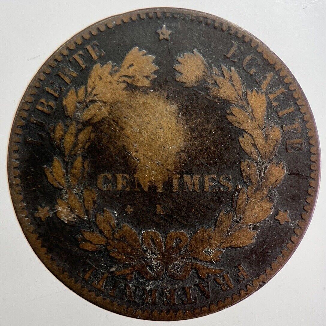 1873 France 5 Centimes Coin | Fair Grade