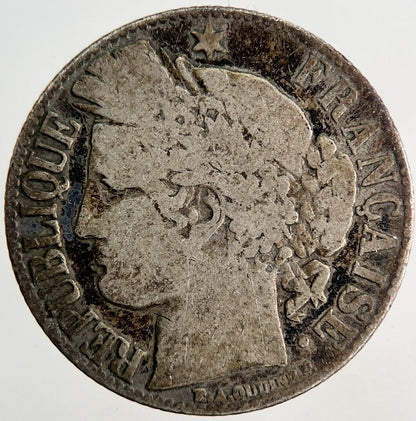 1872 France 1 Franc Silver Coin | Collectable Grade