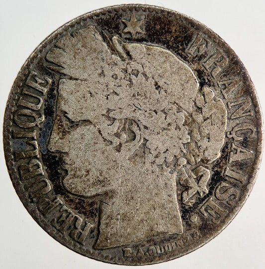 1872 France 1 Franc Silver Coin | Collectable Grade