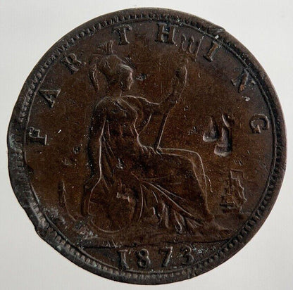 1873 Victoria Farthing Coin | Collectable Grade | a505
