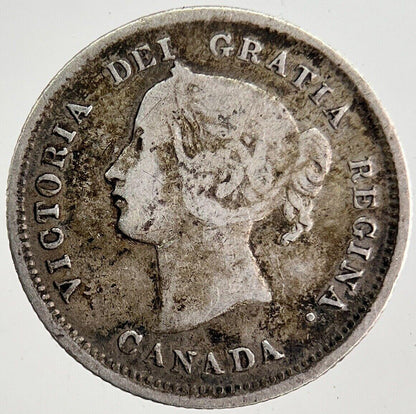 1872-H Canada 5 Cents Silver Coin | Collectable Grade | a8302