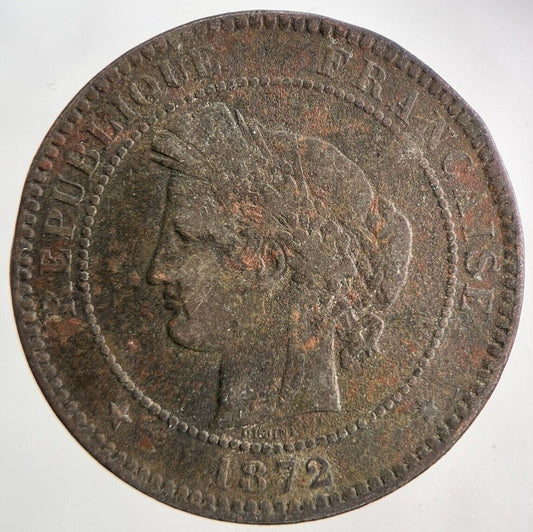 1872 France 10 Centimes Coin | Collectable Grade