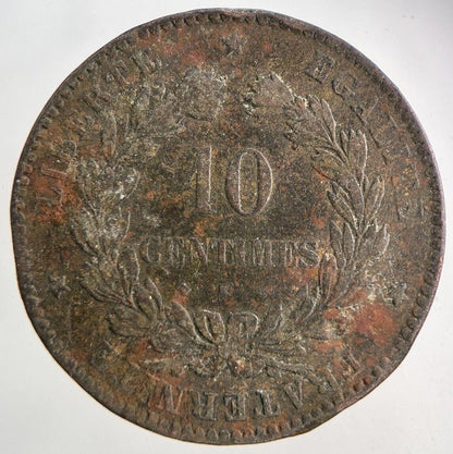 1872 France 10 Centimes Coin | Collectable Grade