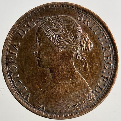 1873 Victoria Farthing Coin | Very High Grade