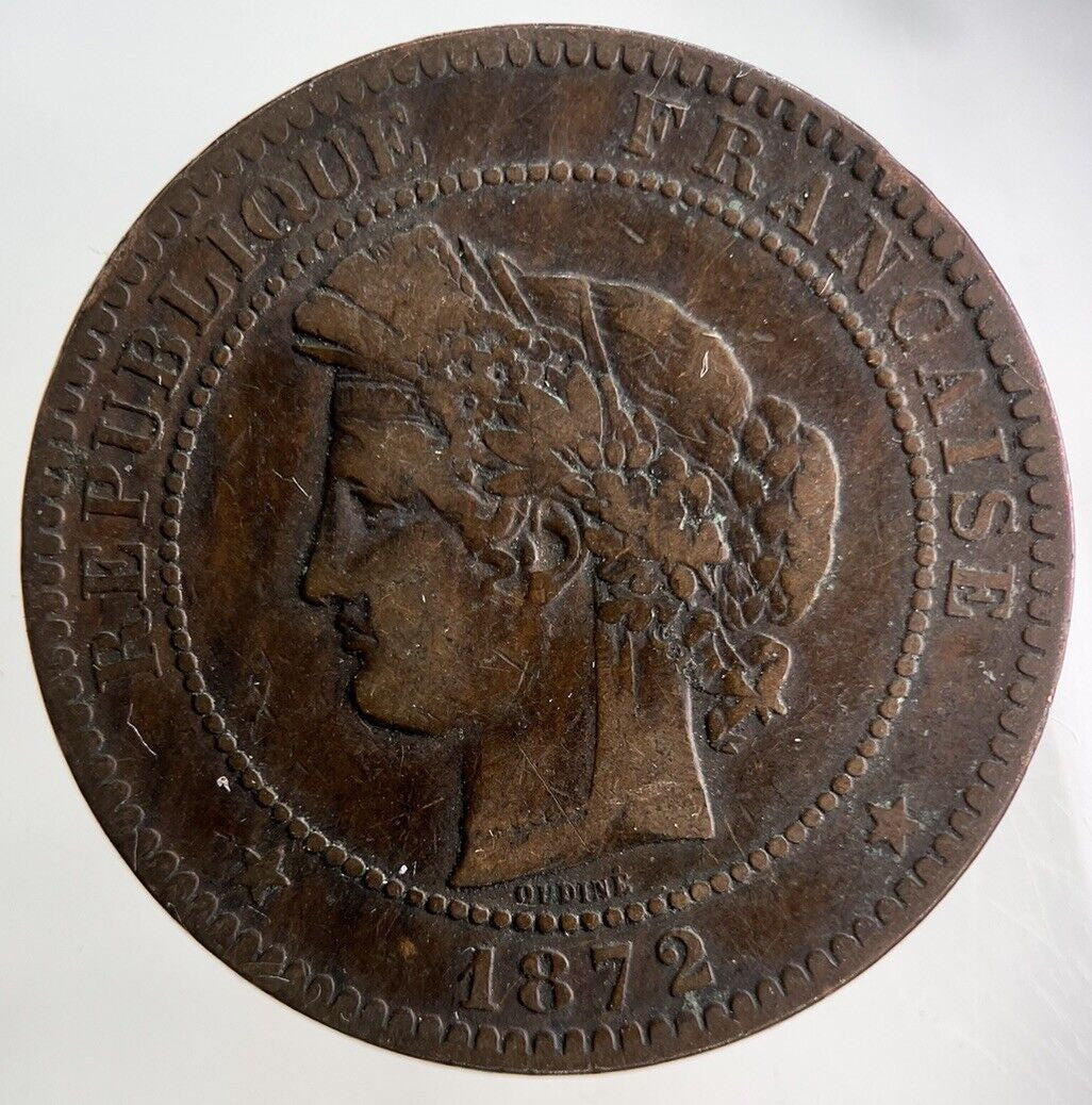 1872 France 10 Centimes Coin | Collectable Grade