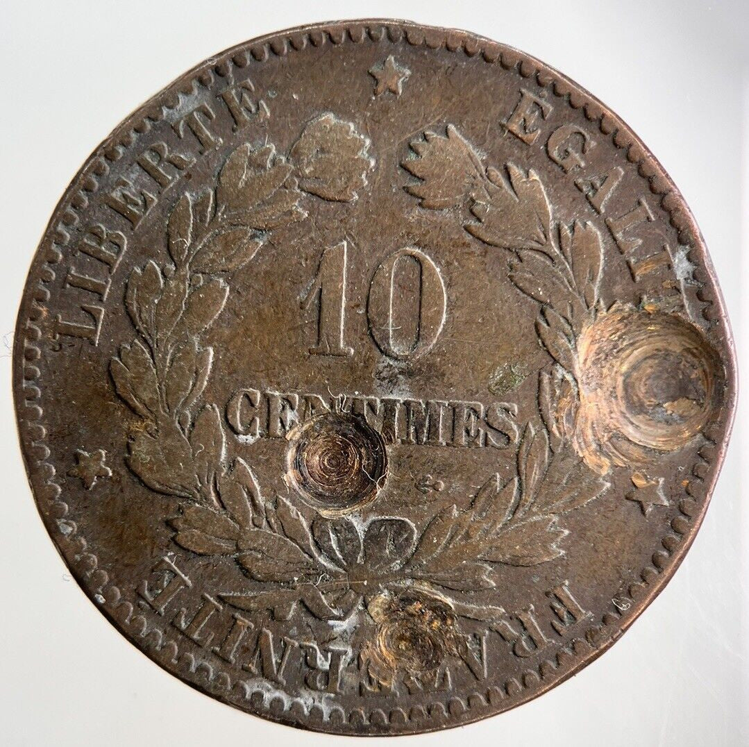 1872 France 10 Centimes Coin | Collectable Grade