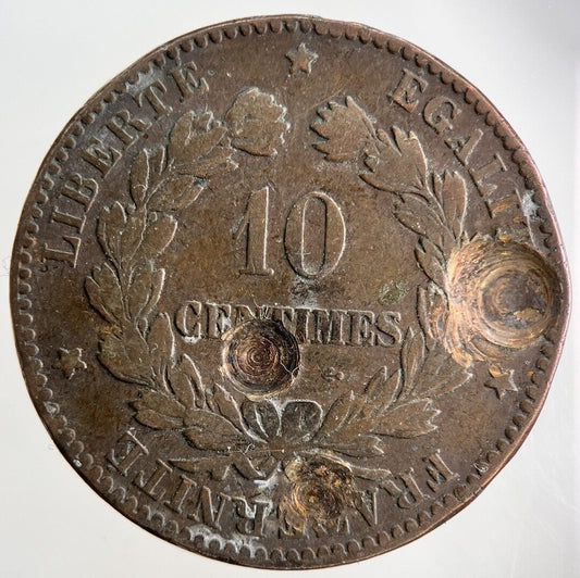 1872 France 10 Centimes Coin | Collectable Grade