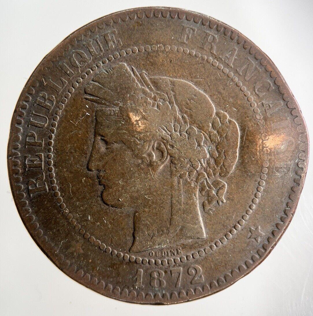 1872 France 10 Centimes Coin | Collectable Grade