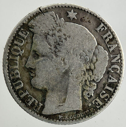 1872 France 50 Centimes Silver Coin | Collectable Grade
