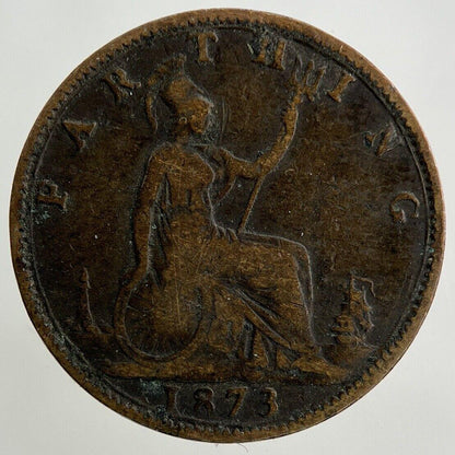 1873 Victoria Farthing Coin | Fine Collectable Grade