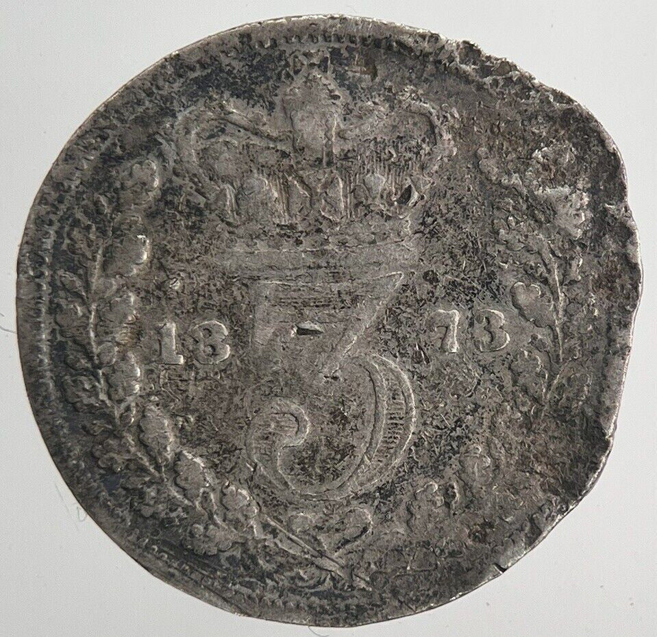 1873 Victoria Threepence Silver Coin | Collectable Grade | a6752