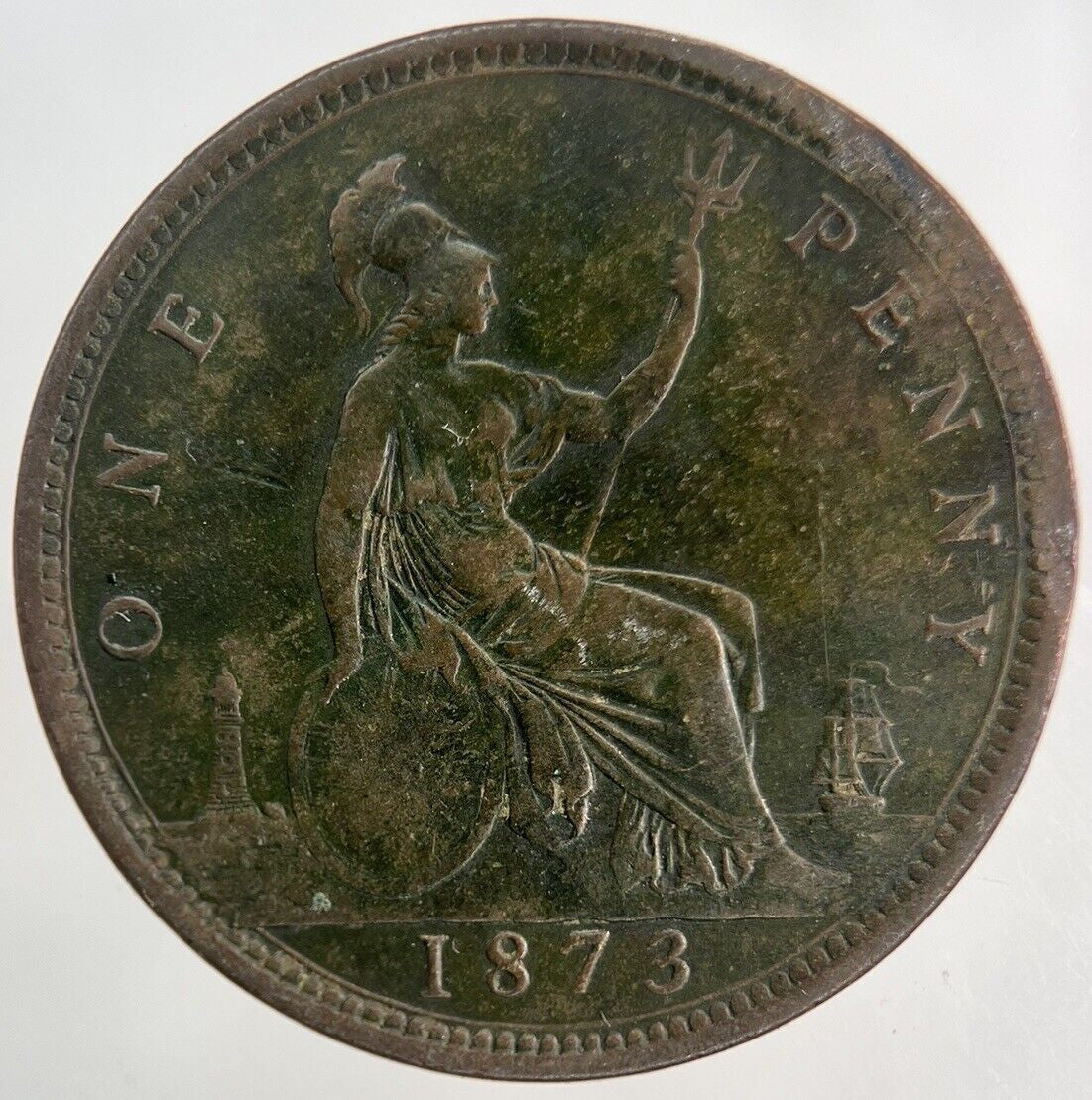 1873 Victoria One Penny Coin | Fine Collectable Grade