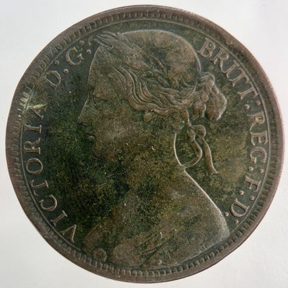 1873 Victoria One Penny Coin | Fine Collectable Grade