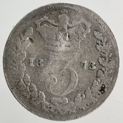 1873 Victoria Threepence Silver Coin | Collectable Grade