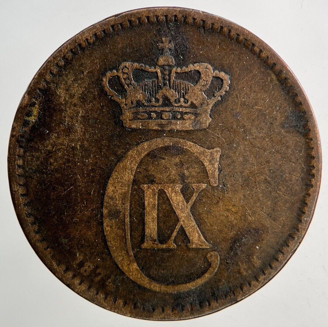 1874 Denmark 5 Ore Coin | Collectable Grade