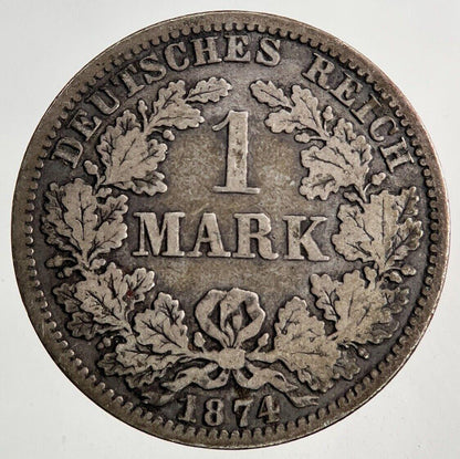1874 Germany 1 Mark Silver Coin | Collectable Grade
