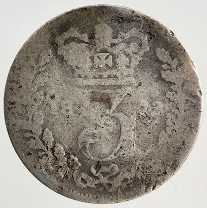 1873 Victoria Threepence Silver Coin | Collectable Grade