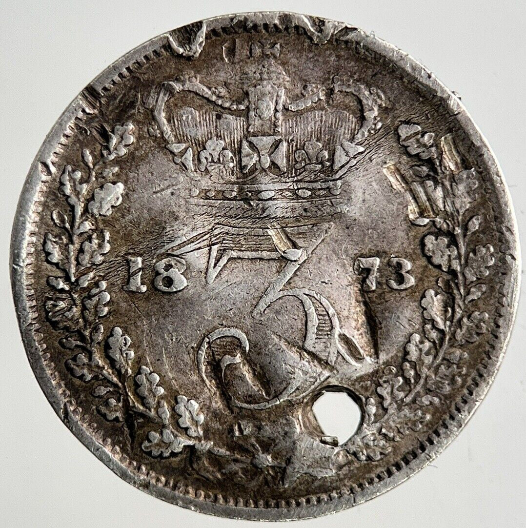 1873 Victoria Threepence Silver Coin | Collectable Grade